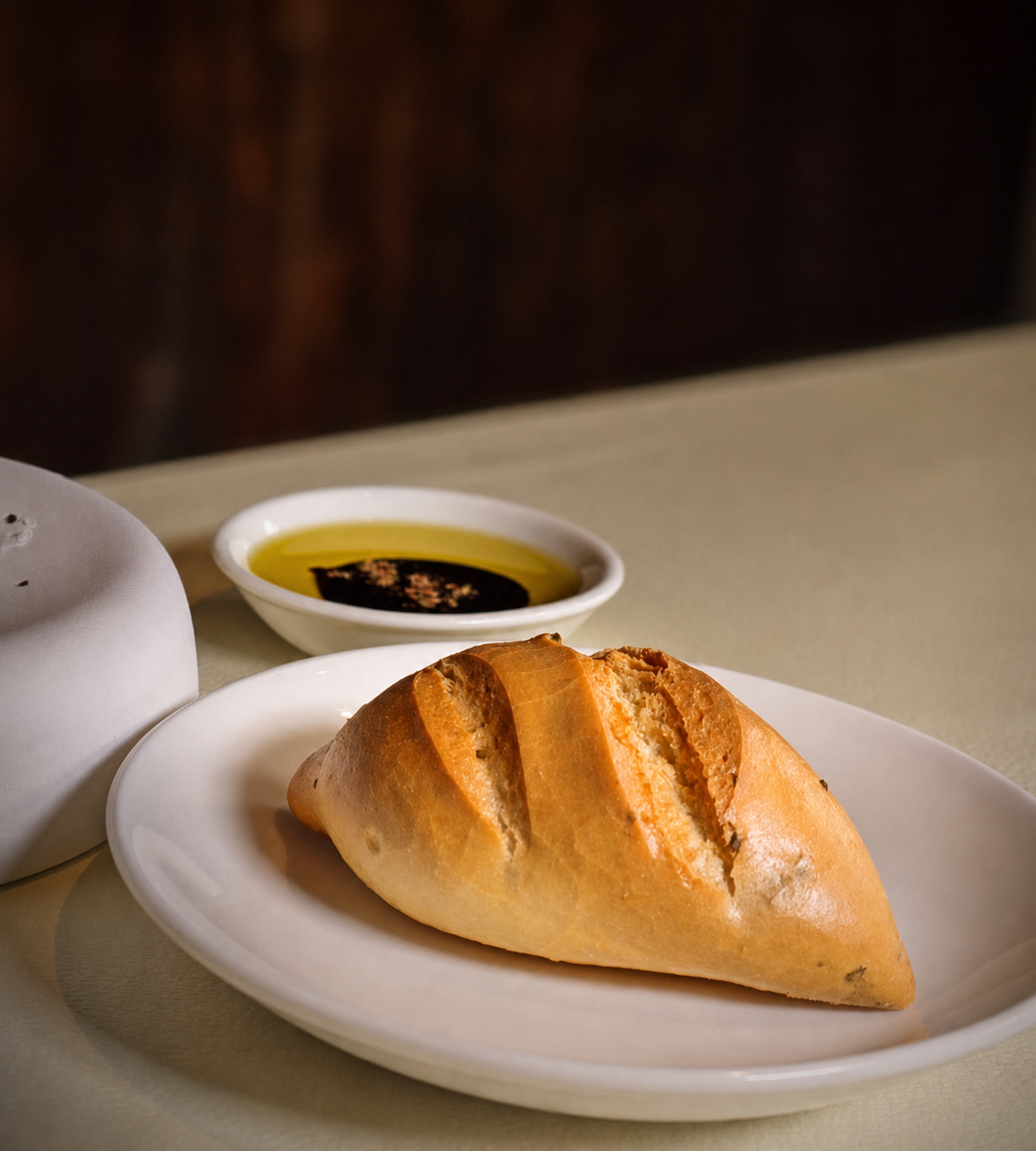 Homemade Bread Olive Oil Vinegar Spain, From Here