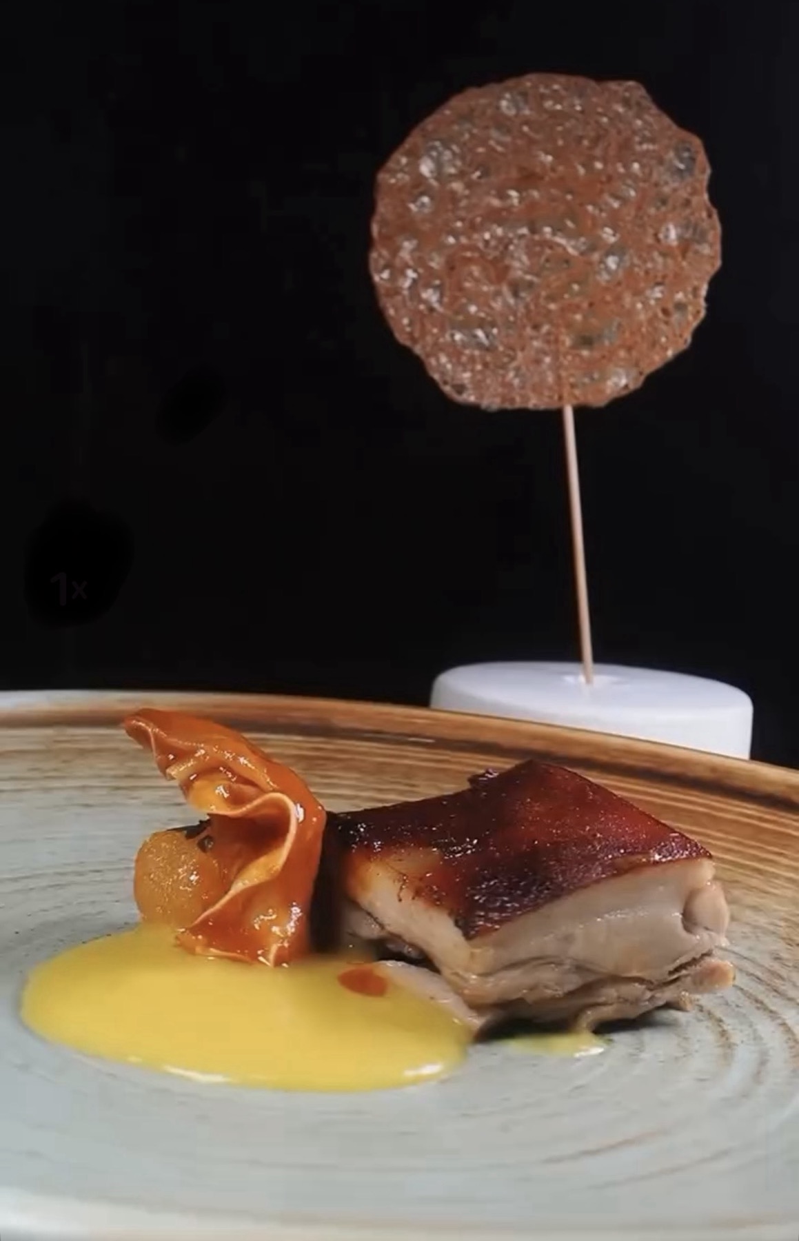 Deboned Suckling Pig Pork Ear Stew Cochinillo Lollipop Spain, From Here
